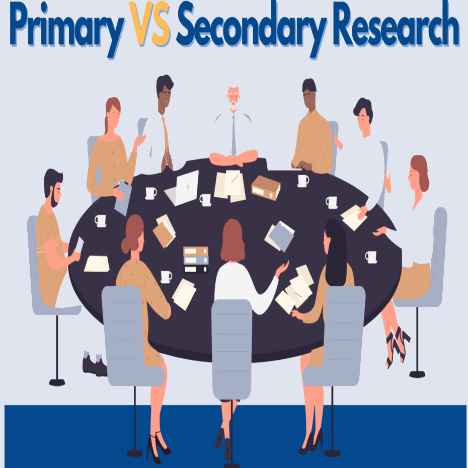 compare primary and secondary research methods